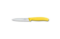 Кухонный нож Victorinox SwissClassic для нарезки 10 см, волнистое лезвие, желтый (6.7736.L8)
