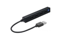 Концентратор Speedlink SNAPPY SLIM USB Hub, 4-Port, USB 2.0, Passive, Black (SL-140000-BK)
