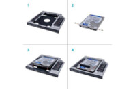 Фрейм-переходник Grand-X HDD 2,5'' SATA2/SATA3 Slim 9,5mm (HDC-24С)
