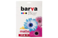 Бумага BARVA A4 180 g/m2, matt, 20арк (A180-203)