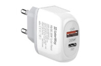 Зарядное устройство ColorWay Type-C PD + USB QC3.0 20W white (CW-CHS024QPD-WT)