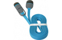 Дата кабель USB10-03BP USB - Micro USB/Lightning, blue, 1m Defender (87487)