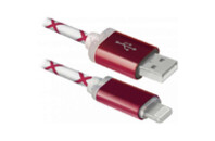 Дата кабель USB 2.0 AM to Lightning 1.0m ACH03-03LT RedLED backlight Defender (87552)