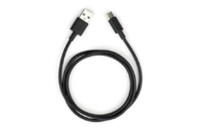 Дата кабель USB 2.0 AM to Type-C PVC 1m black Vinga (VCPDCTC1BK)