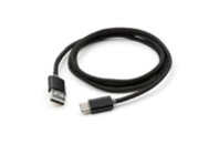 Дата кабель USB 2.0 AM to Type-C 1m LED black Vinga (VCPDCTCLED1BK)