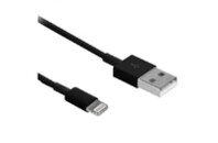 Дата кабель USB 2.0 AM to Lightning 1.0m Black Drobak (215340)