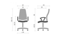 Офисное кресло АКЛАС Гилмор FX CH TILT Серое (10920)