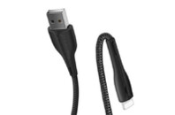 Дата кабель ColorWay USB 2.0 AM to Lightning 1.0m led black (CW-CBUL034-BK)