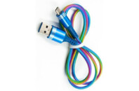 Дата кабель DENGOS USB 2.0 AM to Type-C 1.0m (NTK-TC-SET-RAINBOW)