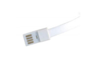 Дата кабель USB 2.0 AM to Lightning 0.2m браслет white EXTRADIGITAL (KBU1781)