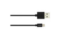 Дата кабель USB 2.0 AM to Lightning 1.0m MFI Black CANYON (CNS-MFICAB01B)