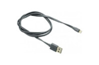 Дата кабель USB 2.0 AM to Lightning 1.0m MFI flat Dark gray CANYON (CNS-MFIC2DG)