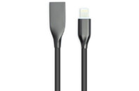 Дата кабель USB 2.0 AM to Lightning 2.0m black PowerPlant (CA911806)