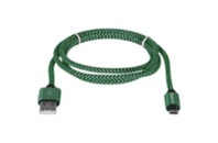 Дата кабель USB 2.0 AM to Micro 5P 1.0m USB08-03T green Defender (87804)