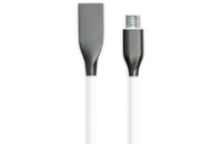 Дата кабель USB 2.0 AM to Micro 5P 1.0m white PowerPlant (CA910700)