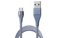Дата кабель USB 2.0 AM to Micro 5P 1.2m 2A Grey Grand-X (NM012GR)