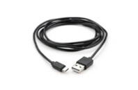 Дата кабель USB 2.0 AM to Micro 5P PVC 1.8m black Vinga (VCPDCM1.8BK)