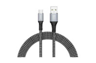 Дата кабель USB 2.0 AM to Type-C 1.0m Jagger T-C814 Grey T-PHOX (T-C814 grey)