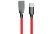 Дата кабель USB 2.0 AM to Type-C 1.0m red PowerPlant (CA911387)
