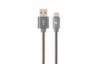 Дата кабель USB 2.0 AM to Type-C 2.0m Cablexpert (CC-USB2S-AMCM-2M-BG)