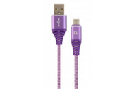 Дата кабель USB 2.0 Micro 5P to AM Cablexpert (CC-USB2B-AMmBM-1M-PW)