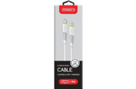 Дата кабель USB Type-C to Lightning 18W 1,2m CBFLEXTL1 white Intaleo (1283126504099)