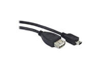 Переходник OTG USB 2.0 AF to Mini 5P 0.5m PowerPlant (KD00AS1235)