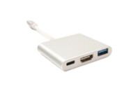 Переходник USB C-Type - HDMI/USB PowerPlant (KD00AS1306)