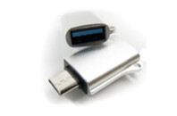 Переходник OTG USB - Type-C grey Dengos (ADP-019)