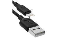 Дата кабель USB 2.0 AM to Lightning 1.0m Fast T-L829 Black T-Phox (T-L829 Black)