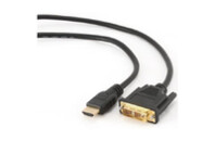 Кабель мультимедийный HDMI to DVI 18+1pin M, 3.0m Cablexpert (CC-HDMI-DVI-10)
