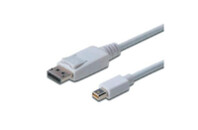 Кабель мультимедийный miniDisplayPort to DisplayPort 1.0m Digitus (AK-340102-010-W)