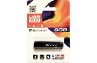USB флеш накопитель Mibrand 8GB Grizzly Black USB 2.0 (MI2.0/GR8P3B)