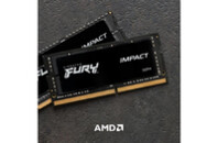 Модуль памяти для ноутбука SoDIMM DDR4 32GB (2x16GB) 2666 MHz FURY Impact Kingston Fury (ex.HyperX) (KF426S16IBK2/32)