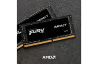 Модуль памяти для ноутбука SoDIMM DDR4 32GB 3200 MHz Fury Impact Kingston Fury (ex.HyperX) (KF432S20IB/32)