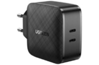 Зарядное устройство Ugreen CD216 66W 2xType-C PD Charger (Black) (70867)