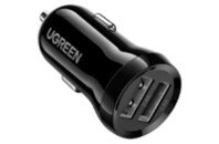 Зарядное устройство Ugreen ED018 24W 2xUSB Car Charger (Black) (50875)