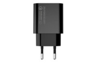Зарядное устройство ColorWay Type-C PD + USB QC3.0 (20W) V2 black (CW-CHS025QPD-BK)