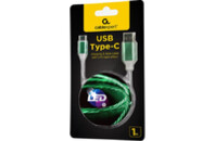 Дата кабель USB 2.0 AM to Type-C 1.0m 2A Cablexpert (CC-USB-CMLED-1M)