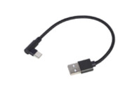 Дата кабель USB 2.0 AM to Type-C 0.2m corner Cablexpert (CC-USB2-AMCML-0.2M)