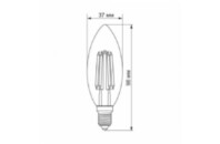 Лампочка Videx Filament C37F 6W E14 3000K 220V (VL-C37F-06143)