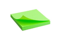 Бумага для заметок Axent с клейким слоем 75x75мм, 80арк, зеленый (2414-12-A)