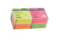 Бумага для заметок Buromax with adhesive layer 76х76мм, 12*100sheets, NEON colors (BM.2312-98)