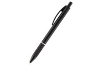 Ручка масляная Axent Prestige автоматическая метал. корпус черный, Синяя 0.7 мм (AB1086-01-02)