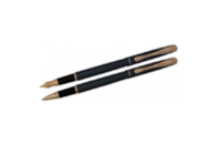 Ручка перьевая Regal набор перо + роллер в подарочном футляре Жемчужно-черный (R12216.L.RF)