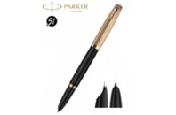 Ручка перьевая Parker PARKER 51 Premium Black GT  FP18 F (57 011)