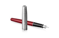 Ручка перьевая Parker SONNET 17 Essentials Metal Red Lacquer CT  FP F (83 611)