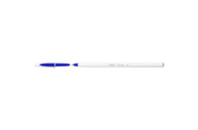 Ручка шариковая Bic Cristal Up с белым шестигранным корпусом Синяя (bc949879)