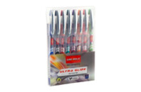 Ручка шариковая Unimax набор Ultraglide Ассорти 8 цветов чернил 1 мм, 8 цветов корп (UX-116-20)