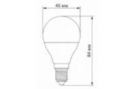 Лампочка TITANUM LED G45e 7W E14 4100K (VL-G45e-07144)